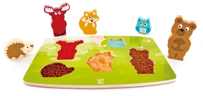 Zdjęcie produktu dla Puzzle na tablicy - Zwierzęta leśne