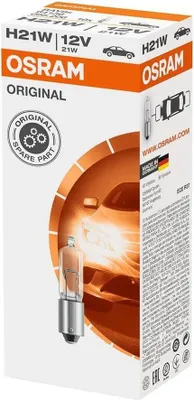 Produktbild von OSRAM ORIGINAL H21W BAY9s 12 V/21 W (hromadne)