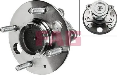Image de Fag Jeu de roulements de roue essieu arrière 713 6261 70