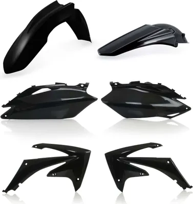 Productafbeelding van ACERBIS Kunststofset, 6-delig, zwart, voor HONDA CRF R