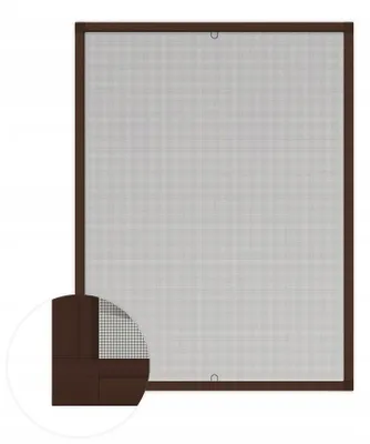 Produktbild von Prestige SlimLine Fenster-Mückenschutz Braun 80x150cm