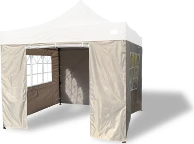 Produktbild von Grasekamp Seitenteile Faltpavillon Modena Premium  Line 3x3m Grau