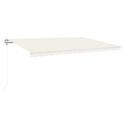 Image de vidaXL Store automatique rétractable 500x300 cm Crème