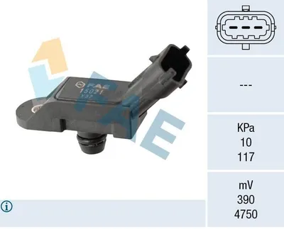 Produktbild von FAE 15021 Ladedrucksensor für FIAT GRANDE PUNTO (199) Saugrohr
