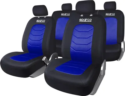 Obrázok produktu pre Poťahy sedadiel SPARCO Poťahy sedadiel do auta Univerzálne modré predné zadné