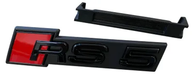 Obrázek produktu pro Emblém F5, černý nápis, originální maska chladiče, Audi Black Edition, model RS5, typ 8T/8F