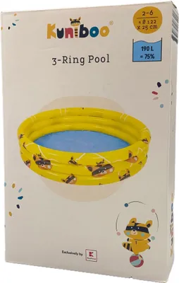 Produktbild von Kinderpool 3 Ring 122*25cm Garten Baby Pool Planschbecken max.30kg Gelb NEU
