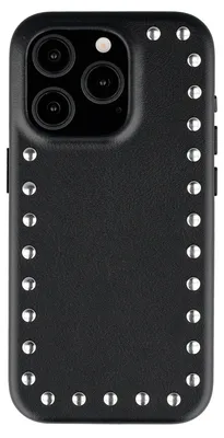 Produktbild von Selencia Studs Backcover mit MagSafe iPhone 15 Pro - Velvet Black