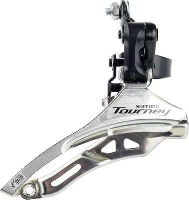 Produktbild von Shimano Voorchaeilleur 3 x 6 7 Speed-Turnier FD-Ty300 Down Swing Down Pull High Clamp 28,6 mm 42T (66-69 °)