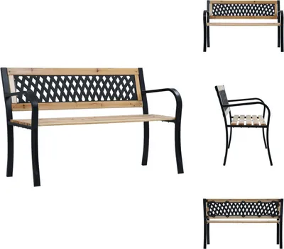 Zdjęcie produktu dla vidaXL Ławka ogrodowa drewniana 120 cm - Ławki ogrodowe