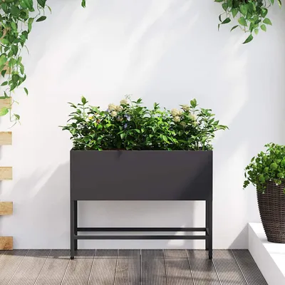 Produktbild von Maison Exclusive - Hochbeet Gartenpflanzer Schwarz 60 x 26 x 45 cm Stahl