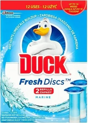 Obrázek produktu pro Duck, Żelowy krążek toaletowy, Marin, 2 x 36 ml
