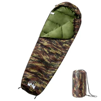 Image de vidaXL Sac de couchage momie pour adultes camping 3 saisons