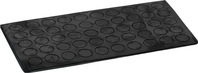 Produktbild von haggiy Schutzpuffer selbstklebend - zylindrisch, schwarz Ø 10 mm | Höhe: 1,0 mm (50 Stück)