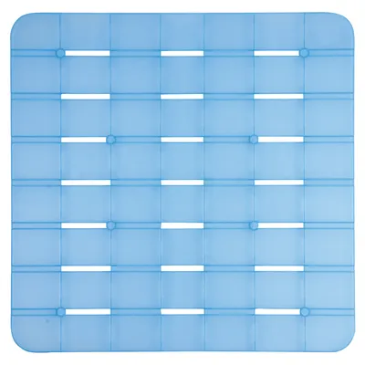 Immagine prodotto di MSV Tappeto doccia Tappeto da bagno antibatterico antiscivolo con ventose - Blu - circa 55 x 55 cm