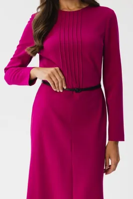 Produktbild von Stylove Midikleid für Frauen Kerigor S347 Pflaume L