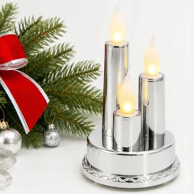 Immagine prodotto di Lampada a LED con effetto fiamma, timer e alimentazione a batteria – candela decorativa