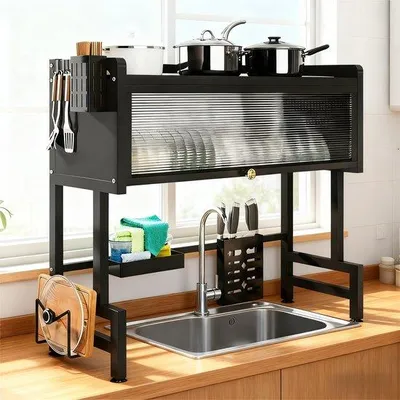 Immagine prodotto di Sgocciolatoio regolabile da 85 cm sopra il lavello, grande