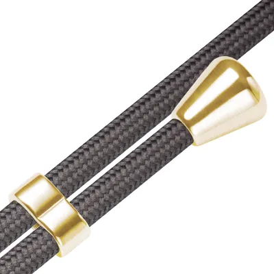 Produktbild von Handykette Backcover-Schutzhülle mit Band (Metall goldfarben) für Sony Xperia 1 V (6.5'') - dunkelgrau
