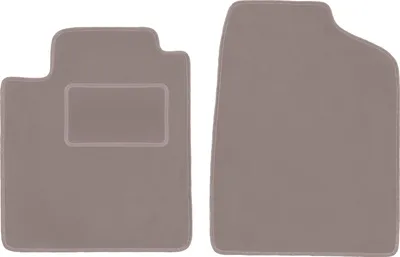Obrázok produktu pre Velúrové koberčeky do auta pre Nissan Micra K12 hatchback (2002-2010) - béžové LUX predné koberčeky (2 kusy)