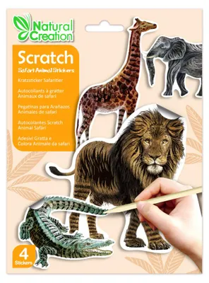 Image de Autocollants à gratter « Animaux de safari »