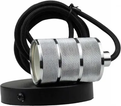 Immagine prodotto di Apparecchio A Sospensione Argento Cromo Lampada Da Soffitto E27 60W