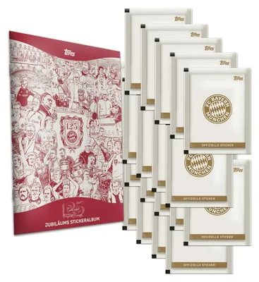 Immagine prodotto di FC Bayern Monaco - 125 anni - Figurine da collezione - 1 album + 20 bustine
