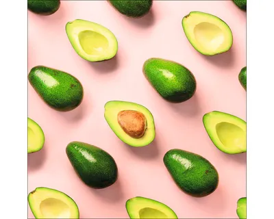 Produktbild von Glasbild Pink Avocado 20x20 cm