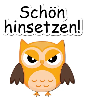 Produktbild von Deko Aufkleber Toilettendeckel – Lustiger Badezimmer Funsticker für WC Deckel / Spülkasten R173-15 Schön hinsetzen