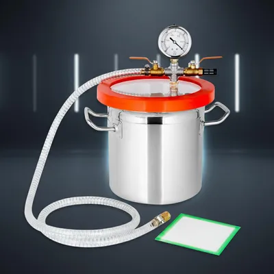 Zdjęcie produktu dla 7.6L Komora próżniowa ze stali nierdzewnej 20x20cm Komora odgazowująca Pułapka żywiczna Komora próżniowa
