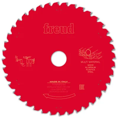 Image de Lame pour scie circulaire portative FREUD - Ø216 2/1,6 AL30 Z40 TPB 0° - F03FS09887 -FR16M001M