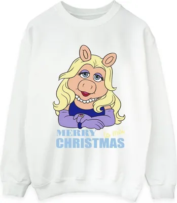Produktbild von Disney - "Muppets Queen of Holidays" Sweatshirt für Damen BI31348 (S) (Weiß)