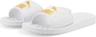 Produktbild von PUMA Purecat Badelatschen puma white/puma team gold 48.5