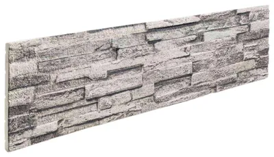 Obrázek produktu pro Nástěnné panely 10 pcs Světle šedá 100 x 25 cm EPS pěna