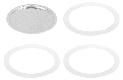 Aluminium-Ersatzfilter für Espressomaschine, 81x71x4,5 mm, silber