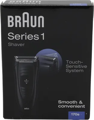 Produktbild von Braun Series 1 -170, Folienschaber, Schwarz, AC, 100-240 V, 293 g, 45,5 mm