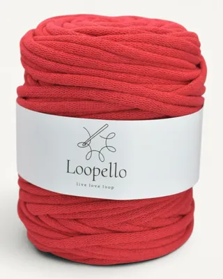 Produktbild von Loopello Baumwollkordel Pro 9 mm 100 m – Rot