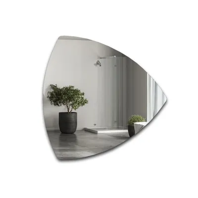 Image de Miroir de salle de bains triangulaire – KARO dimensions 90x90