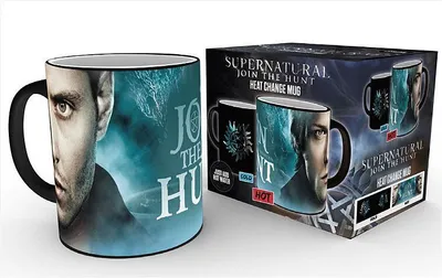 Produktbild von Wärme Becher Supernatural Sam und Dean Symbol schwarz 300 ml