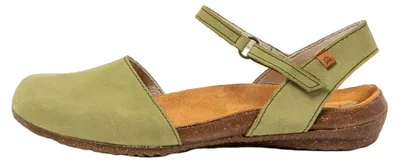 Image de El Naturalista Sandales pour Femme N412 NOBUCK LIKEN / WAKATAUA Couleur Vert