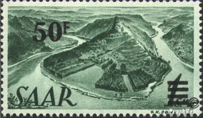Produktbild von Briefmarken Saarland 1947 Mi 238II postfrisch Berufe und Ansichten