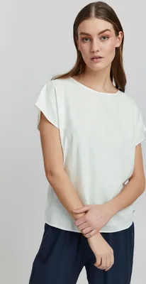 Produktbild von OXMO OXArnora Damen Bluse aus Leinenmix Blusenkleid