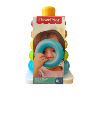 Produktbild von Fisher-Price Farbring Pyramide, Steckspiel-Zeug, Stapelturm, Stapelspielzeug, 0,5 Jahr(e), Mit Ton, Kunststoff, Mehrfarbig