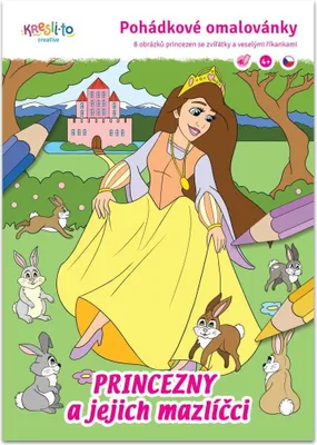 Obrázok produktu pre Rozprávkové omaľovánky / Princezné a ich maznáčikovia