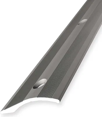 Produktbild von Ausgleichsprofil 2 x 40 x 1000 mm Anpassungsprofil Höhenausgleichsprofil Aluminium eloxiert Geriffelt Versenkt Gebohrt Edelstahl Küberit