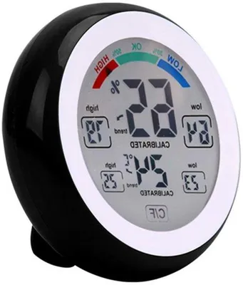 Image de Thermohygromètre électronique sans fil pour l'intérieur et l'extérieur, noir