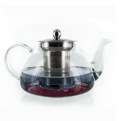 Produktbild von Teekanne aus Glas mit Edelstahlfilter - 0,8L