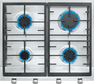 Produktbild von Teka EX 60.1 4G AI AL CI, Edelstahl, Integriert, 58 cm, Gaskochfeld, Edelstahl, 4 Zone(n)