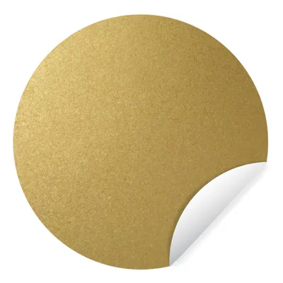 Obrázok produktu pre MuchoWow® Okrúhla samolepka na stenu - samolepka na stenu - samolepka na stenu zlatá - metalická - luxusná - dizajn Ø 100 cm samolepiaca a polohovateľná - samolepka na stenu - kruh - tapeta kruh - obraz na stenu kruh - dekorácia do spálne - dekorácia na stenu - okrúhla tapeta - domáce umenie