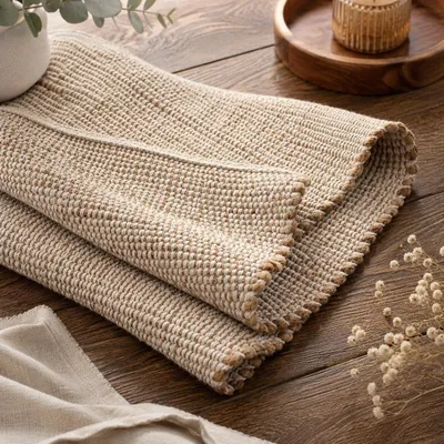 Productafbeelding van Handgeweven Jute Vloerkleed, Natuurlijk en Duurzaam
